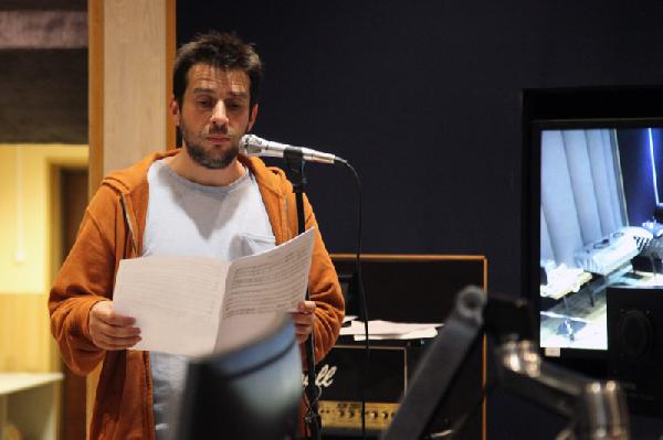 Пётр Налич во второй музыкальной студии «Мосфильма» 